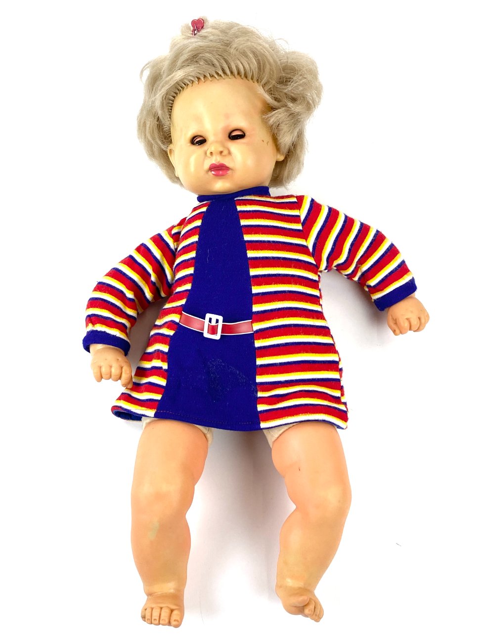 HN1944-leles-1 Vintažinė vokiška “Emaso” lėlė 13x25x51 cm