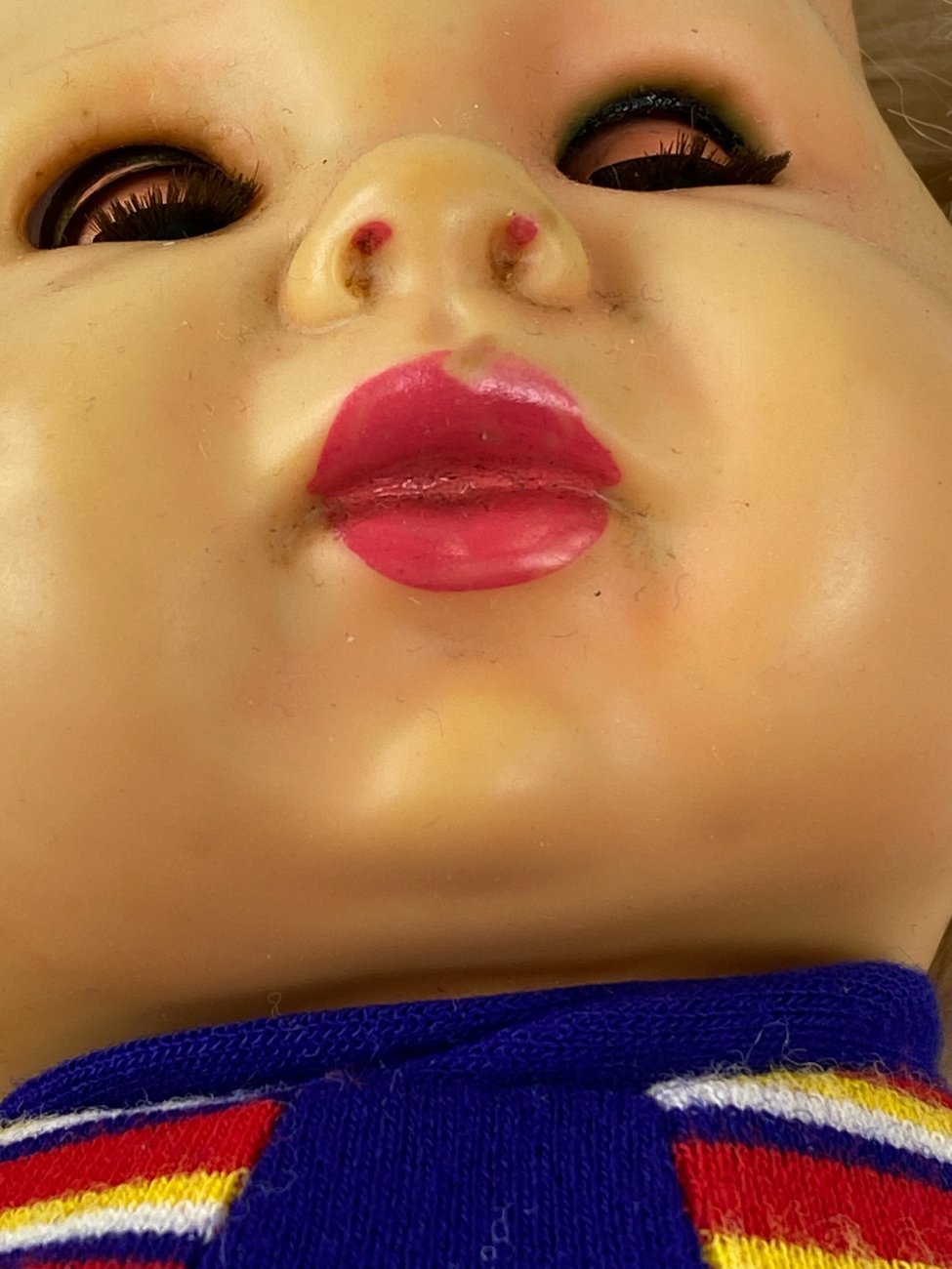 HN1944-leles-10 Vintažinė vokiška “Emaso” lėlė 13x25x51 cm