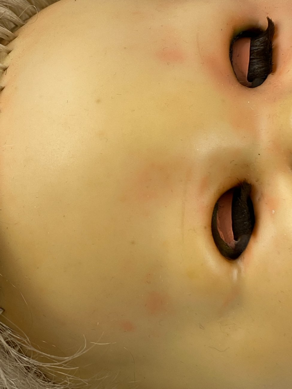 HN1944-leles-13 Vintažinė vokiška “Emaso” lėlė 13x25x51 cm