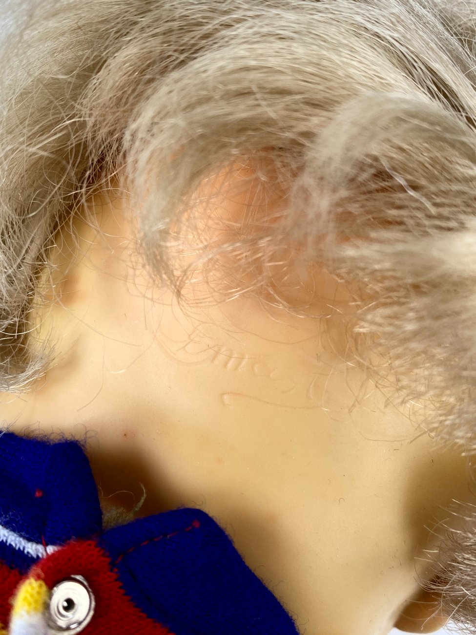 HN1944-leles-9 Vintažinė vokiška “Emaso” lėlė 13x25x51 cm