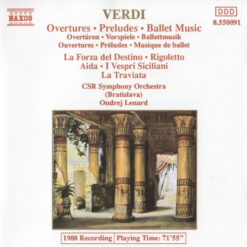 Giuseppe Verdi, Slovak Radio Symphony Orchestra, Ondrej Lenárd - 1989 - Overtures - Preludes - Ballet Music