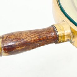 Staliukas iš jūrinio žibinto ir laivo vairo, su apšvietimu 70x70x41 cm