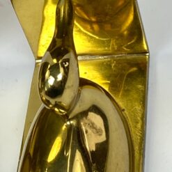 Žalvariniai knygų laikikliai su ančių figūromis 2 vnt. komplektas 5x13x15 cm