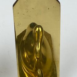 Žalvariniai knygų laikikliai su ančių figūromis 2 vnt. komplektas 5x13x15 cm