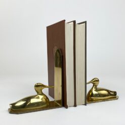 Žalvariniai knygų laikikliai su ančių figūromis 2 vnt. komplektas 5x13x15 cm