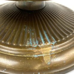 Apvalus žalvarinis serviravimo dubuo su kojele 29,5×29,5×17,5 cm