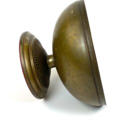 Apvalus žalvarinis serviravimo dubuo su kojele 29,5×29,5×17,5 cm