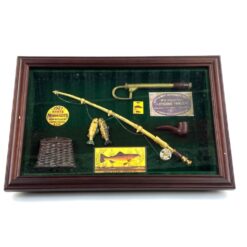 Paveiksliukas su žvejybos tematikos miniatiūromis 4x33x22 cm