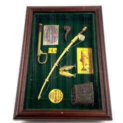 Paveiksliukas su žvejybos tematikos miniatiūromis 4x33x22 cm