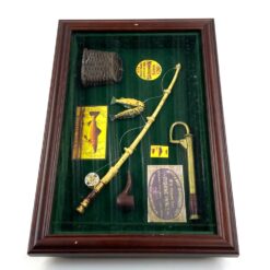 Paveiksliukas su žvejybos tematikos miniatiūromis 4x33x22 cm