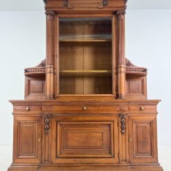 Barokinio stiliaus ąžuolinis dviejų dalių bufetas 54x203x247 cm