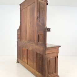 Barokinio stiliaus ąžuolinis dviejų dalių bufetas 54x203x247 cm