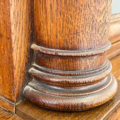 Barokinio stiliaus ąžuolinis dviejų dalių bufetas 54x203x247 cm