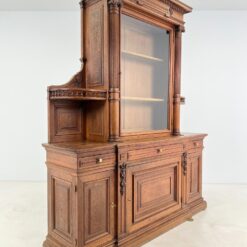 Barokinio stiliaus ąžuolinis dviejų dalių bufetas 54x203x247 cm