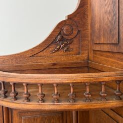 Barokinio stiliaus ąžuolinis dviejų dalių bufetas 54x203x247 cm