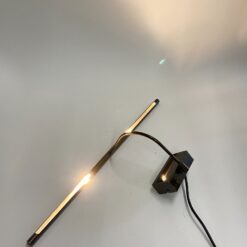 Sieninis, žalvarinis paveiklso apšvietimo šviestuvas 18x63x23 cm