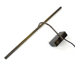 Sieninis, žalvarinis paveiklso apšvietimo šviestuvas 18x63x23 cm