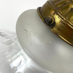 Žalvariniai sieniniai šviestuvai stiklo gaubtais 2 vnt. kompl. 16x14x25 cm