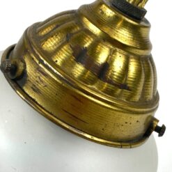 Žalvariniai sieniniai šviestuvai stiklo gaubtais 2 vnt. kompl. 16x14x25 cm