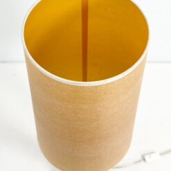 Stalinis šviestuvas iš onikso ir žalvario su kartono gaubtu 25,5×25,5×85,5 cm