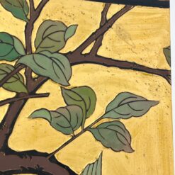 Rytietiška medinė širma su gervių atvaizdais 2x164x183,5 cm