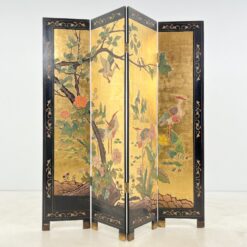 Rytietiška medinė širma su gervių atvaizdais 2x164x183,5 cm