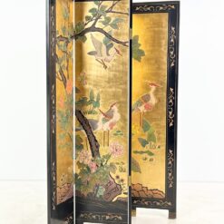 Rytietiška medinė širma su gervių atvaizdais 2x164x183,5 cm