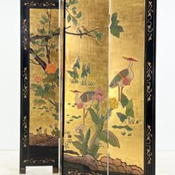 Rytietiška medinė širma su gervių atvaizdais 2x164x183,5 cm