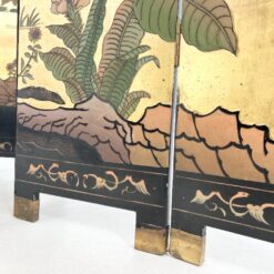 Rytietiška medinė širma su gervių atvaizdais 2x164x183,5 cm