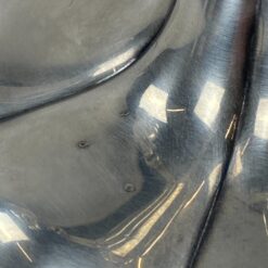 Sidabruoto metalo penkių šakų žvakidė 24x22x25 cm