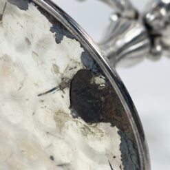 Sidabruoto metalo penkių šakų žvakidė 24x22x25 cm