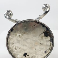 Sidabruoto metalo penkių šakų žvakidė 24x22x25 cm