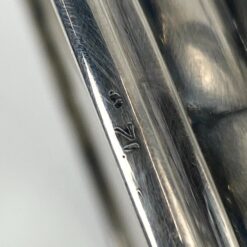 Sidabruoto metalo penkių šakų žvakidė 24x22x25 cm