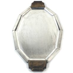 Art Deco penkių dalių servizas iš sidabruoto metalo 33x59x16 cm