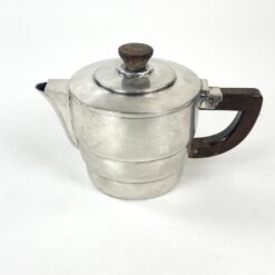 Art Deco penkių dalių servizas iš sidabruoto metalo 33x59x16 cm