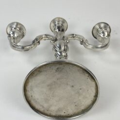 Trijų šakų žvakidės iš sidabruoto metalo 2 vnt. komplektas 14x31x31 cm