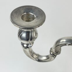 Trijų šakų žvakidės iš sidabruoto metalo 2 vnt. komplektas 14x31x31 cm