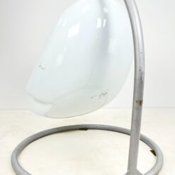 Vintažinis Lee West Alpha Egg Chair supamas fotelis 150x141x158 cm, 51 cm