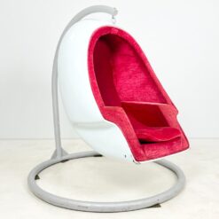 Vintažinis Lee West Alpha Egg Chair supamas fotelis 150x141x158 cm, 51 cm