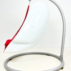 Vintažinis Lee West Alpha Egg Chair supamas fotelis 150x141x158 cm, 51 cm