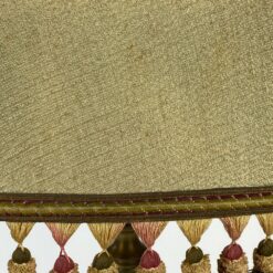 Keramikinis stalinis šviestuvas su tekstilės gaubtu 42x42x62 cm