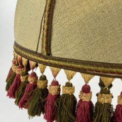 Keramikinis stalinis šviestuvas su tekstilės gaubtu 42x42x62 cm