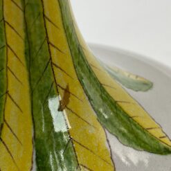 Keramikinis stalinis šviestuvas su tekstilės gaubtu 42x42x62 cm