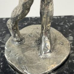 Aliumininė golfo žaidėjo statula ant marmurinio postamento 10x10x21,5 cm