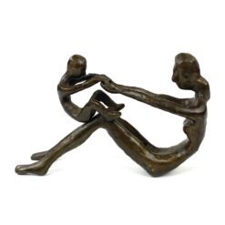 Bronzinė statula “Motina ir vaikas” 4,5x17x10,5 cm