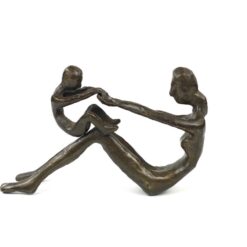 Bronzinė statula “Motina ir vaikas” 4,5x17x10,5 cm