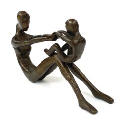 Bronzinė statula “Motina ir vaikas” 4,5x17x10,5 cm