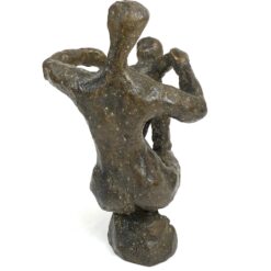 Bronzinė skulptūra “Motina su vaiku” 8,5×8,5×12 cm