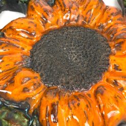 Sieninė pakabinama dekoracija iš molio “Saulėgrąžos” 5x48x52 cm