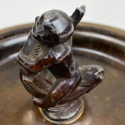 Žalvarinis dubuo su aliuminine berniuko ir žuvies figūrėle 19,5×19,5×8 cm